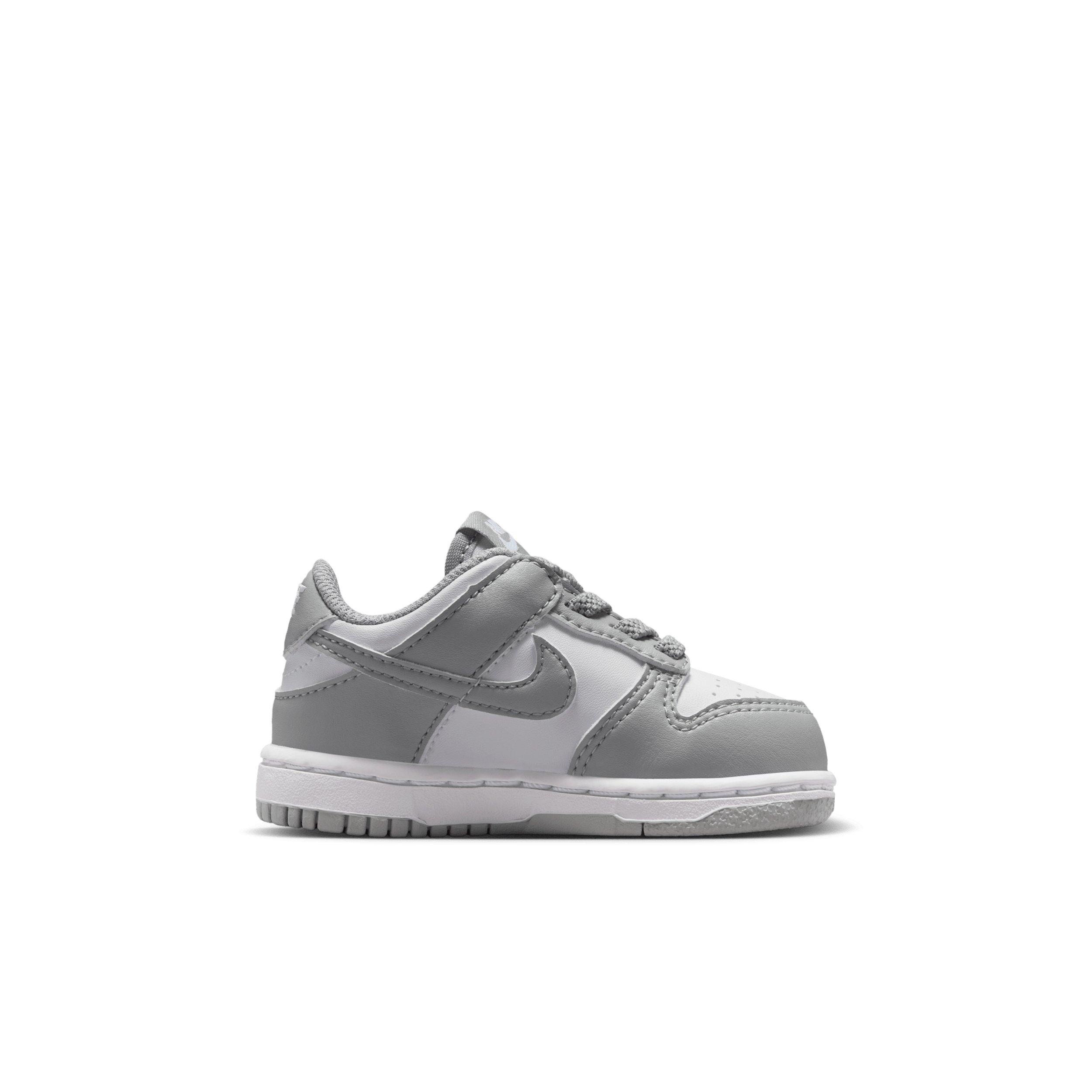 Nike Dunk Low "White/White/Light Smoke Grey" Infant Boys' Shoe - WHITE/WHITE/LLT GREY